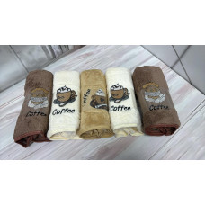Кухонний рушник з мікрофібри Coffee 5 шт. в упаковці 35х75см.