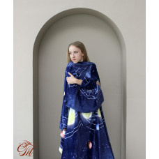 Плед із флісу з рукавами Планети