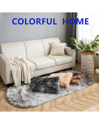 Килимок овальний приліжковий Colorful Home 90х200 см графіт (в асортименті)