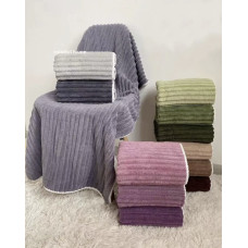 Рушник банний мікрофібра Смуга, 70х140 см. упаковка 3 шт.