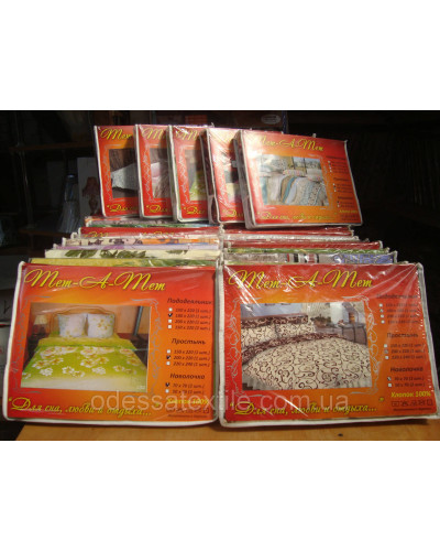 Полуторна постільна білизна Тет-@-Тет В-1312 бязь