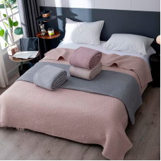 Покривало лляне  Colorful Home 200х230 Папороть в ассортименті