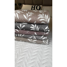 Покривало лен-муслин Colorful Home 200х230 Листочки в асортименті