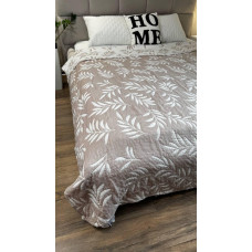 Покривало лен-муслин Colorful Home 200х230 Листочки в асортименті