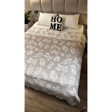 Покривало лен-муслин Colorful Home 200х230 Листочки в асортименті