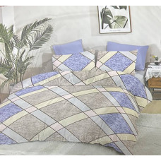 Двоспальна постільна білизна Тет-@-Тет В-1578 бязь (економ)