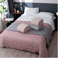 Покривало лен-муслин Colorful Home 150х200 Ромб Н в асортименті