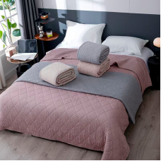 Покривало лен-муслин Colorful Home 200х230 Ромб в асортименті