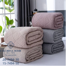 Покривало лен-муслин Colorful Home 200х230 Ромб в асортименті