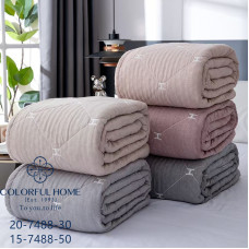 Покривало лен-муслин Colorful Home 200х230 Ромб Н в асортименті