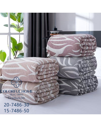 Покривало лен-муслин  Colorful Home 200х230 Вогонь в ассортименті