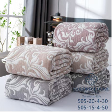 Покривало лен-муслин  Colorful Home 200х230 Вензелі в ассортименті