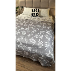 Покривало лен-муслин Colorful Home 150х200 Листочки в асортименті