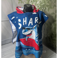 Дитяче пляжне пончо SHARK