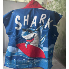 Дитяче пляжне пончо SHARK