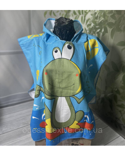 Дитяче пляжне пончо Жаба