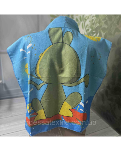 Дитяче пляжне пончо Жаба