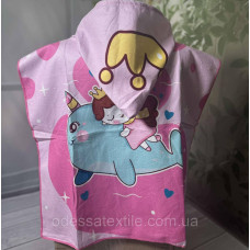 Дитяче пляжне пончо Принцеса