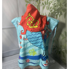 Дитяче пляжне пончо Русалка