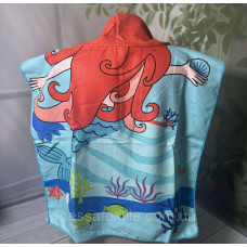 Дитяче пляжне пончо Русалка