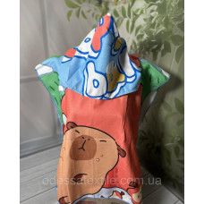 Дитяче пляжне пончо Капібарка