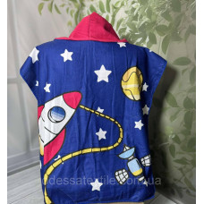 Дитяче пляжне пончо  Космонавт