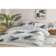 Двоспальна постільна білизна Тет-@-Тет В-1595 бязь (економ)