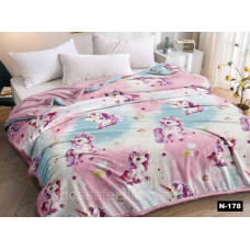 Плед з флісу Єдиноріжки  (PM-284)