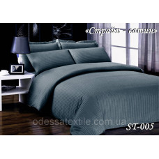 Комплект постільної білизни Тет-А-Тет сімейний Страйп сатин ST-005