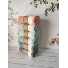 Пляжно-банний рушник Пештемаль 100х180см лавандовий