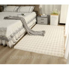 Килимок приліжковий Colorful Home 118х160см Шиншила  шахівниця молочна