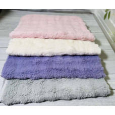 Килимок приліжковий Colorful Home 118х160см Шиншила  шахівниця молочна