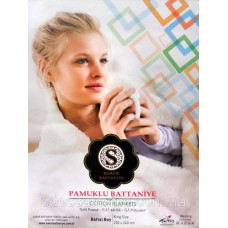 Плед бавовняний Sarar Battaniye з бахромою Desen56