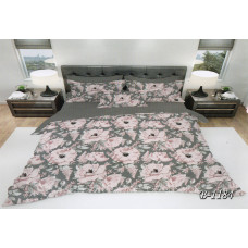 Двоспальна постільна білизна Тет-@-Тет В-1184 бязь (економ)