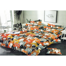 Євро постільна білизна Тет-@-Тет В-1600 бязь (економ)