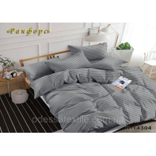 Комплект постільної білизни в Коробці Тет-@-Тет євро 14304 ранфорс-страйп Сірий