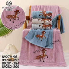 Рушник махровий для обличчя та рук Поні Ковбой, 50х90см упаковка 4шт.