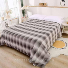 Покривало "Шиншила" клітинка сіра