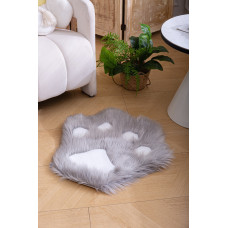 Килимок приліжковий Colorful Home 60х60 см Лапка сіра