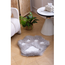 Килимок приліжковий Colorful Home 60х60 см Лапка сіра