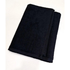 Рушник-салфетка махровий для обличчя та рук класичний Чорний 30х30 см щільність 600 г (Узбекистон)