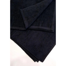 Рушник-салфетка махровий для обличчя та рук класичний Чорний 30х30 см щільність 600 г (Узбекистон)