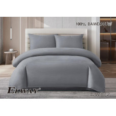 Комплект постільної білизни ELWAY двоспальний Сірий EW872 (нав.50*70)