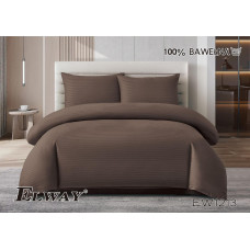 Комплект постільної білизни ELWAY двоспальний Шоколад EW1213 (нав.50*70)