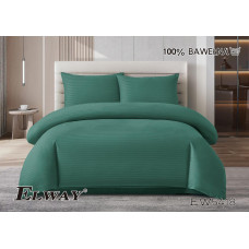 Комплект постільної білизни ELWAY двоспальний Зелений EW5418 (нав.50*70)