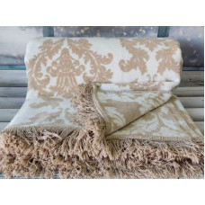 Плед бавовняний Sarar Battaniye з бахромою 17154В