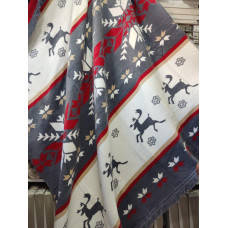 Плед бавовняний Sarar Battaniye з бахромою 16105A