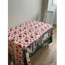 Скатертина "Новий рік" Feliz Navidad прямокутна тканинна-2