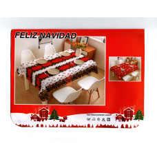 Скатертина "Новий рік" Feliz Navidad прямокутна тканинна-2