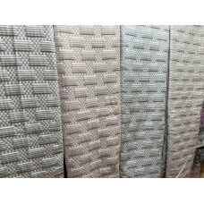 Покривало лляне Colorful Home 150х200 Плетінка сіра та мокко